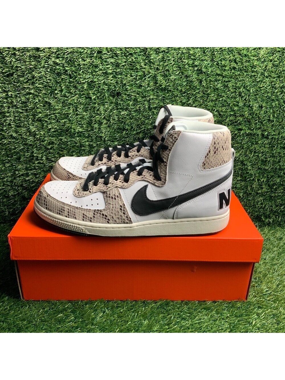 NIKE TERMINATOR HIGH WHITE / SAIL / COCOA Men’s Size 12 FB1318-100